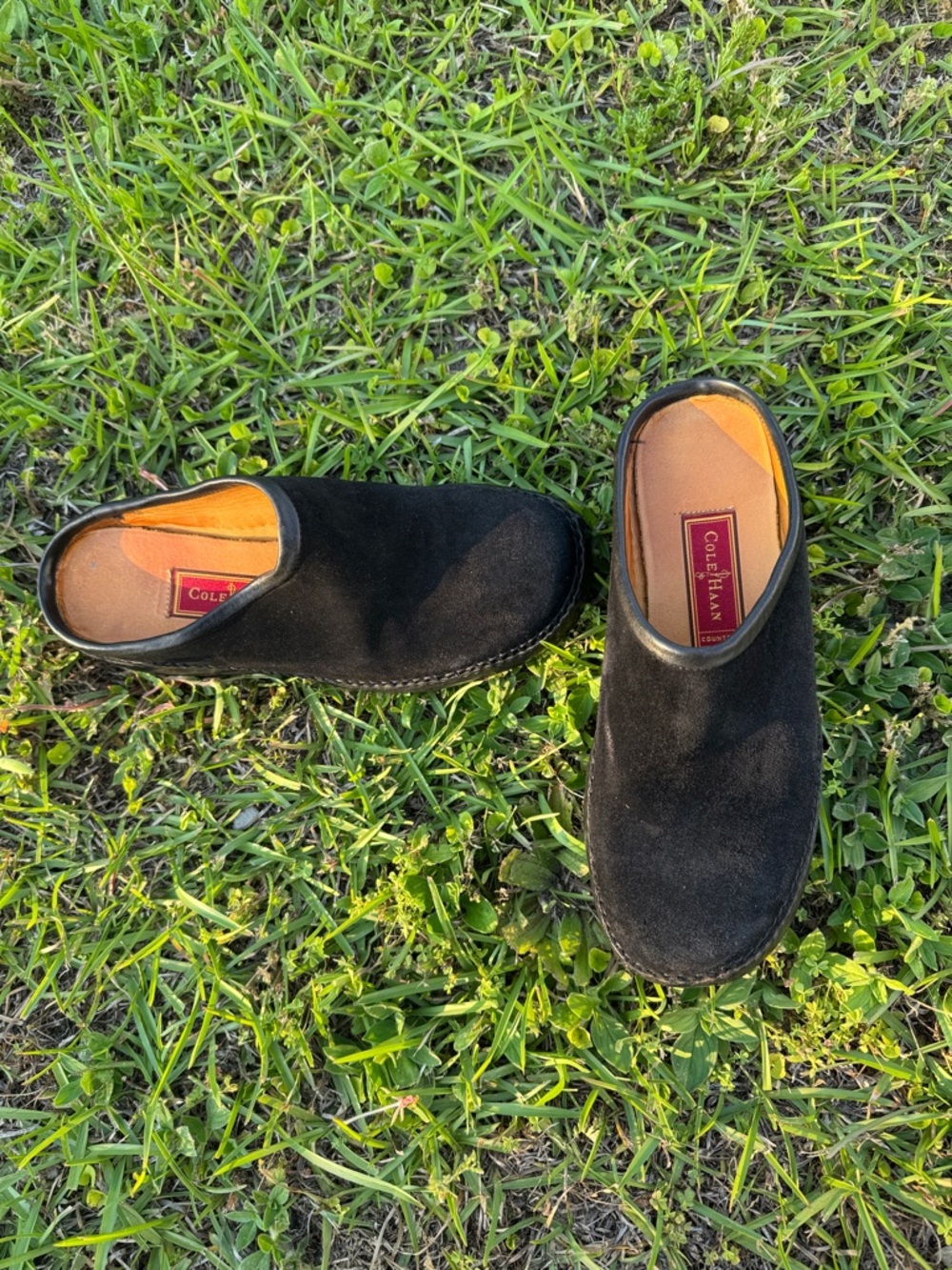 Cole Haan Black Suede Slip-On Loafers Size 7B
Slip On Mules